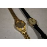 TWO YELLOW METAL SEKONDA WRIST WATCHES