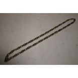 A BOXED 9CT GOLD FANCY LINK NECKLACE