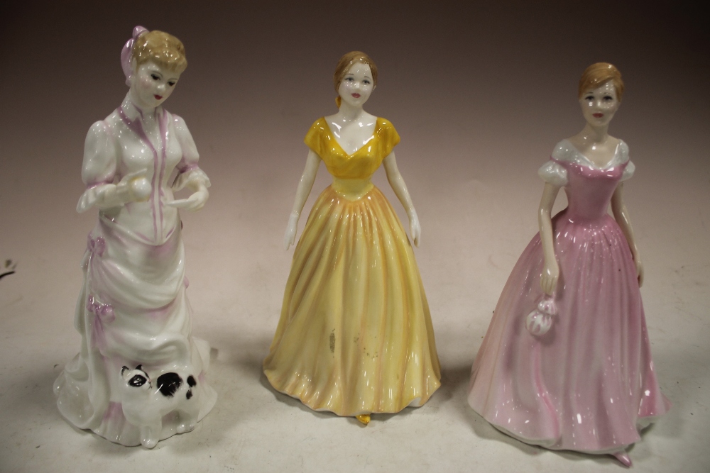 THREE ROYAL DOULTON LADY FIGURES 'LUCY', 'LOVE OF LIFE', AND 'HAPPY BIRTHDAY' ()3