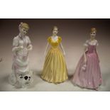 THREE ROYAL DOULTON LADY FIGURES 'LUCY', 'LOVE OF LIFE', AND 'HAPPY BIRTHDAY' ()3