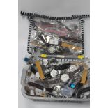 A LARGE QUANTITY OF ASSORTED WRIST WATCHES (APPROX 100)