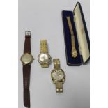 A SELECTION OF WRIST WATCHES TO INCLUDE GARRARD, ROAMER, ETC
