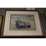 MOTOR RACING INTEREST - TONY SMITH (CONTEMPORARY). 'Stirling Moss 328 BMW', signed lower left,