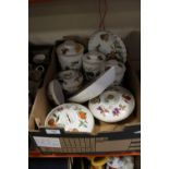 A TRAY OF ROYAL WORCESTER EVESHAM DINNERWARE