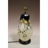 A LARGE MOORCROFT 'GALANTHUS' PATTERN TABLE LAMP