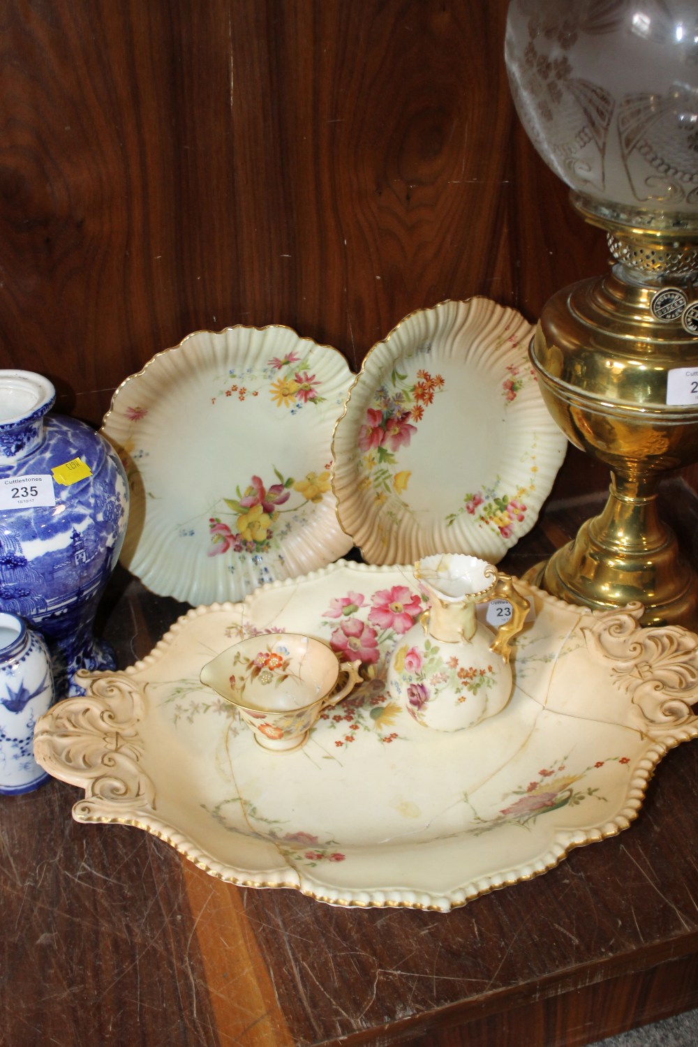 A SELECTION OF ROYAL WORCESTER BLUSH IVORY A/F