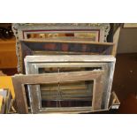 A BOX OF ASSORTED PICTURE FRAMES