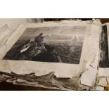 A QUANTITY OF ENGRAVINGS OF HISTORICAL SUBJECTS AND VICTORIAN SCENES, engravers include William