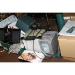 A QUANTITY OF ASSORTED SUNDRIES TO INCLUDE, A COMPACT DISC PLAYER, PANASONIC AUDIO PLAYER ETC