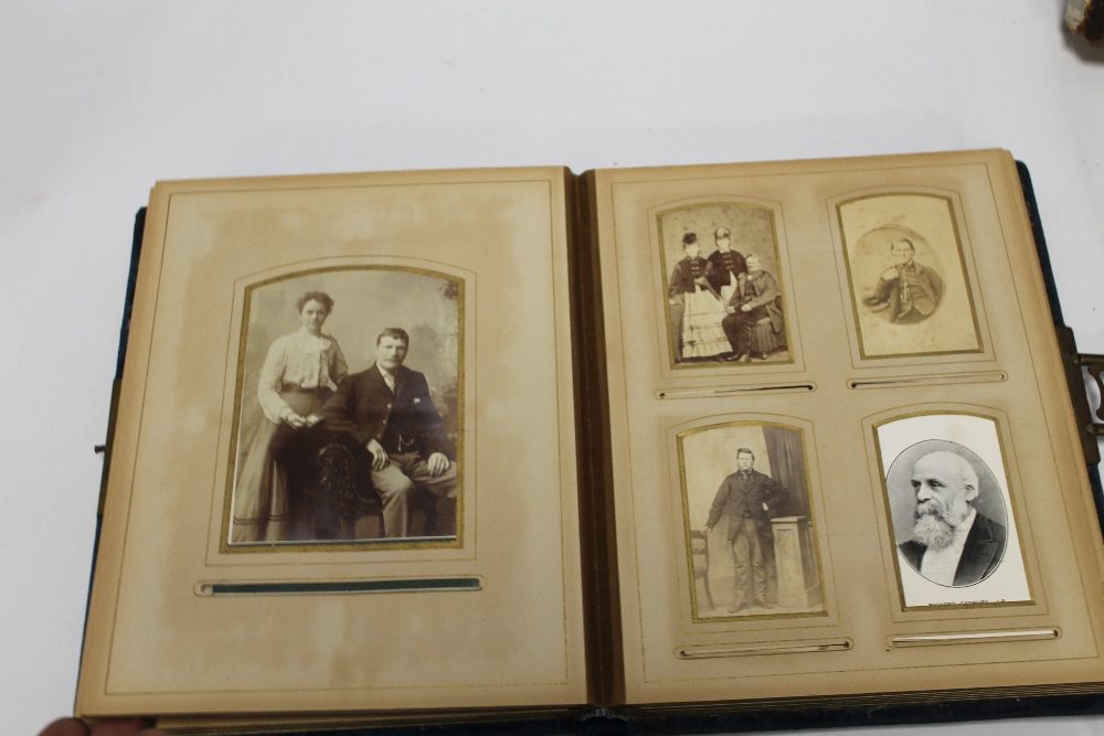 TWO VICTORIAN PHOTOGRAPH ALBUMS, TO INCLUDE CARTE DE VISITE - Image 2 of 4