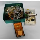 A LARGE QUANTITY OF ASSORTED COSTUME JEWELLERY