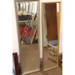 TWO LARGE RECTANGULAR MIRRORS