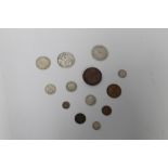 A COLLECTION OF ASSORTED BRITISH COINS, TO INCLUDE AN 1850 QUEEN VICTORIA CROWN, A 1816 GEORGE THE