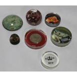 A COLLECTION OF ASSORTED PAPERWEIGHTS