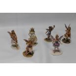 SIX CHRISTINE HAWORTH LEONARDO COLLECTION LIMITED EDITION FAERIE FIGURES INCLUDING 'SILVER