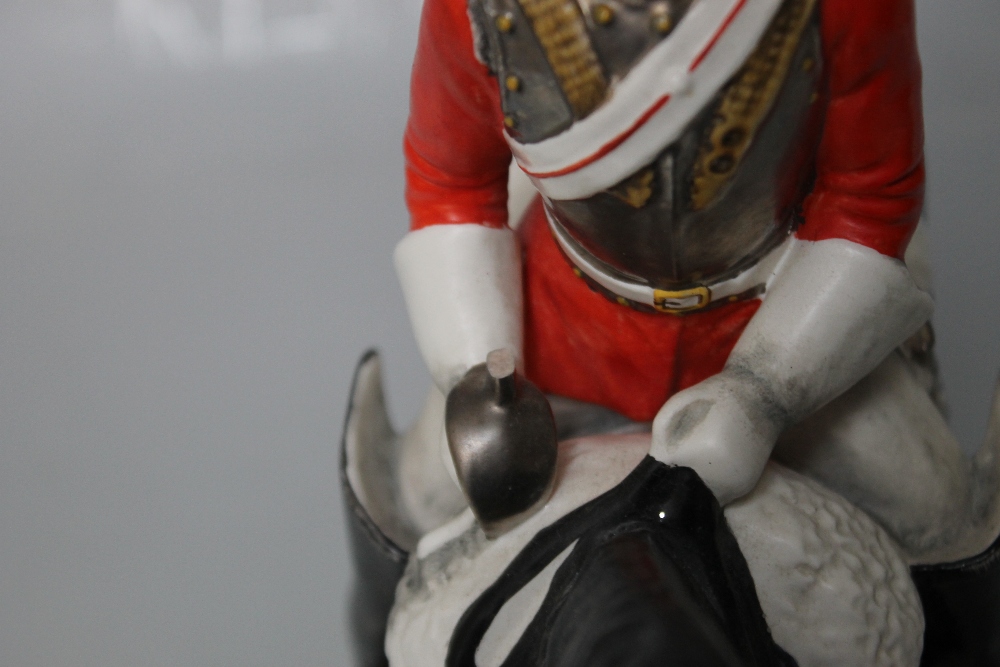 A GOEBEL TROOPER OF THE LIFE GUARDS IN MOUNTED REVIEW ORDER, signed 'Bochmann' to the base, A/F, H - Image 5 of 8