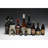 A SELECTION OF VARIOUS PORT'S WINES AND MINIATURES TO INCLUDE 1 BOTTLE OF 1985 LIEBFRAUMILCH RHEINP