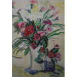 WILLY ROETHLISBERGER (1914 - 1977). Swiss school, still life study of flowers in a vase, signed lo