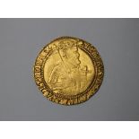 JAMES I (1603 - 1625) GOLD UNITE, second coinage, 4th bust