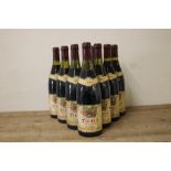 TEN BOTTLES OF FLEURIE, ANDRE DARGOT, vintage 1990 (10)