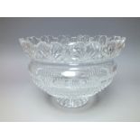 A WATERFORD CRYSTAL DESIGNERS GALLERY 'KINGS BOWL', designed by John Connolly, the circular footed