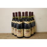 NINE BOTTLES OF FLEURIE, ANDRE DARGOT, vintage 1990 (9)