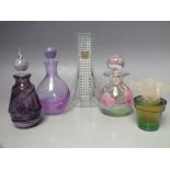 THREE CAITHNESS GLASS PERFUME BOTTLES, to include a limited edition 'Spring Breeze' example, number