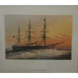 A SET OF SIX FRAMED MODERN SAILING SHIP PRINTS, 19 x 21 cm (6)