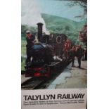 A RAILWAY POSTER 'TALYLLYN RAILWAY', framed and glazed, 100 x 61 cm