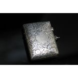 A HALLMARKED SILVER VESTA CASE BY CHARLES COOKE - CHESTER 1901, approx weight 32g, H 4.75 cm