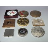 A COLLECTION OF VINTAGE POWDER COMPACTS, various periods and makers, to include examples by Coty, a