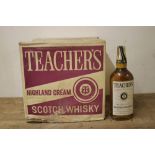 A CASE OF 12 BOTTLES OF TEACHERS HIGHLAND CREAM WHISKY, together with a bottle of Teachers Highland