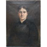 LEON PHILIPPET (1843 - 1906). Belgian school, portrait study of a young woman, signed and dated 18