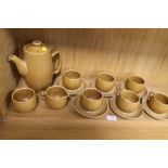 A RETRO DENBY STYLE COFFEE SET MADE BY LANGLEY