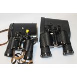 TWO CASED SETS OF BINOCULARS