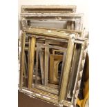 A LARGE QUANTITY OF ASSORTED PICTURE FRAMES TO INCLUDE ANTIQUE EXAMPLES A/F