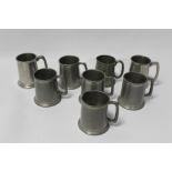 A QUANTITY OF MAINLY PEWTER TANKARDS