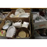 THREE TRAYS OF ASSORTED SUNDRIES TO INCLUDE ROYAL WORCESTER, SODA SYPHON, ETC