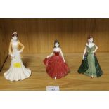 THREE COALPORT LADIES TITLED 'YOUR SPECIAL DAY', 'TRICIA' AND 'BECKY'