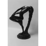 AN AUSTIN PROD SCULPTURE OF A NUDE 'SULTRY AWAKENING' SIGNED JEVER