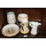 A COLLECTION OF CERAMICS TO INCLUDE ROYAL DEVON, AND ROYAL WORCESTER, MASONS, ETC