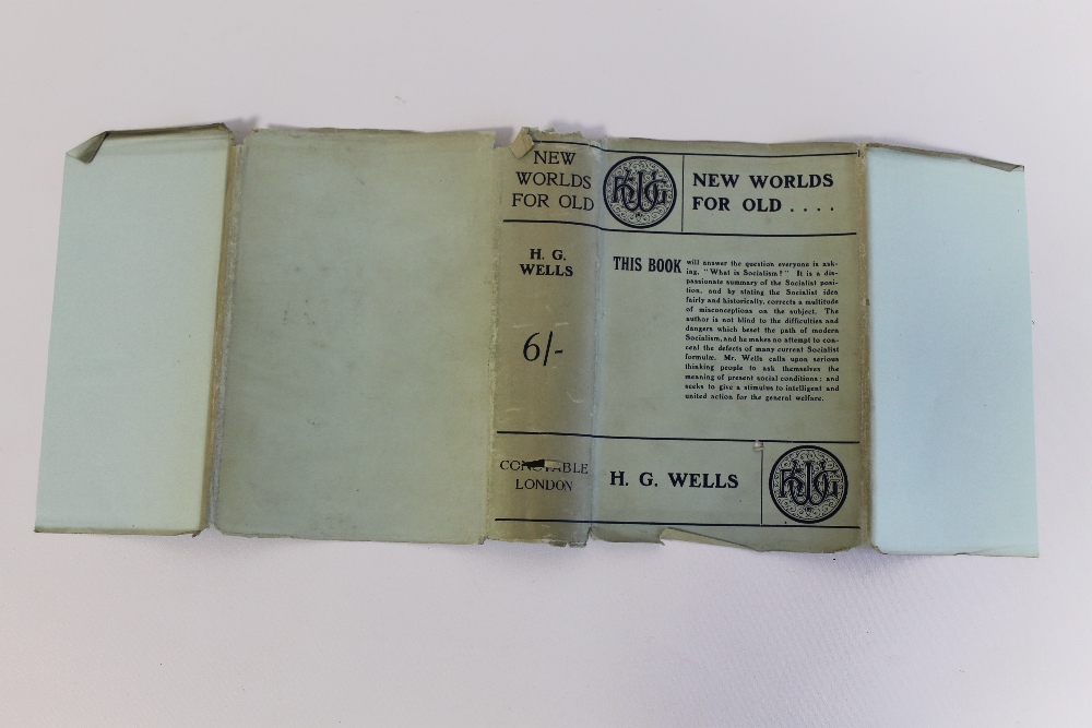 H. G. WELLS - 'NEW WORLDS FOR OLD', Archibald Constable & Co. 1908, in rare original dust jacket<br - Image 5 of 6