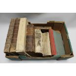 A BOX OF ANTIQUARIAN BOOKS ON THE HISTORY OF ENGLAND to include Sir Edward Walker - 'Historical Dis
