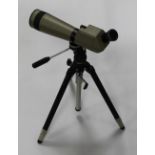 A KOWA TSN-1 SPOTTING SCOPE WITH 20x - 60x ZOOM EYEPIECE, on Slik tripod stand