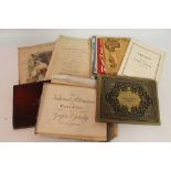 A BOX OF ANTIQUARIAN MUSIC BOOKS AND SCORES to include 'Handel Album Organ Vol. I', 'The Linnet Pol