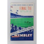 LEICESTER CITY V WOLVERHAMPTON WANDERERS FOOTBALL PROGRAMME - Final Tie Saturday April 30th 1949