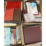 A LARGE QUANTITY OF STAMPS, loose and in albums, British, Commonwealth etc (4 boxes)