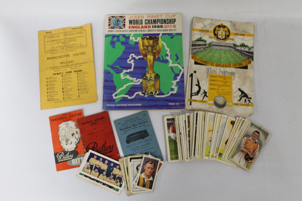 A COLLECTION OF FOOTBALL PROGRAMMES, to include Manchester United v Wolverhampton Wanderers 30/11/1