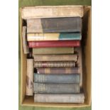 A BOX OF ANTIQUARIAN TRAVEL BOOKS to include W. H. Bartlett - 'Pictures From Sicily', T. Nelson & S