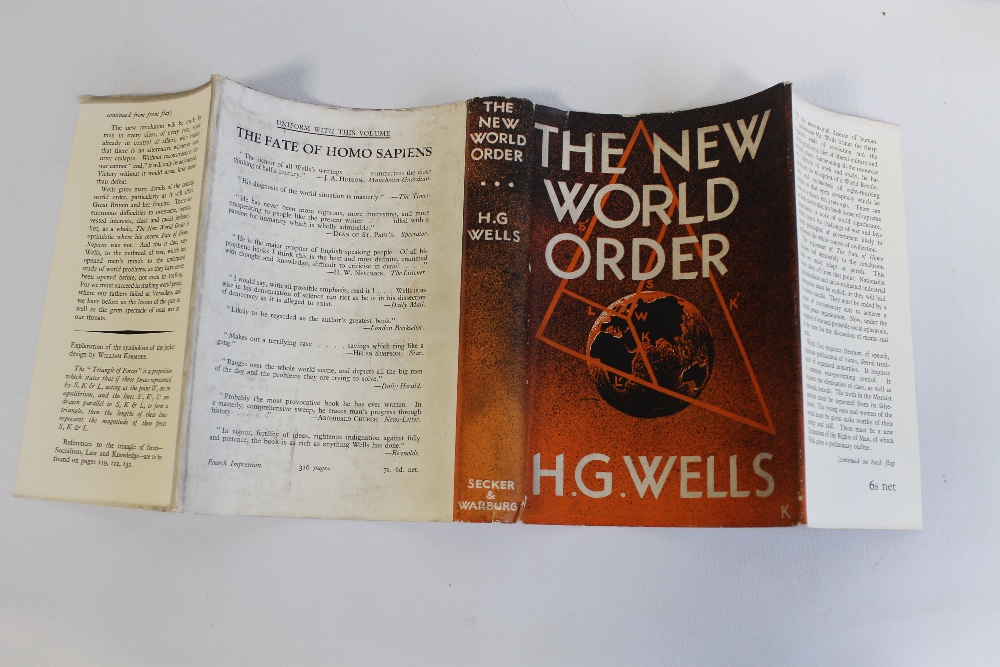 H. G. WELLS - 'THE NEW WORLD ORDER', Secker and Warburg, 1940, first edition with dust jacket signe - Image 8 of 9